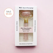 Mini Rose Quartz Facial Roller Beauty Tool