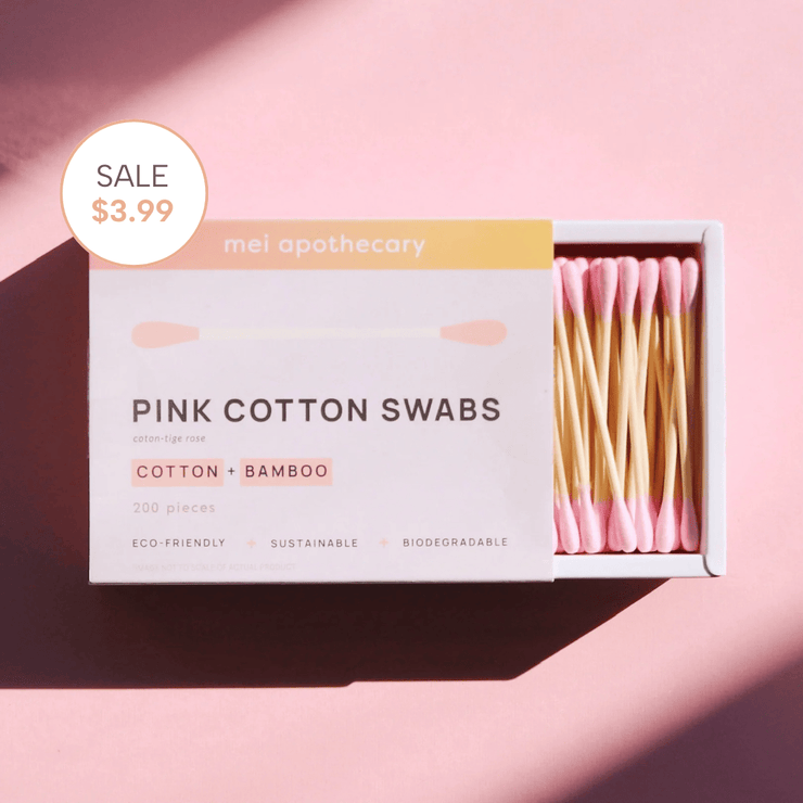 Biodegradable Pink Cotton Swabs