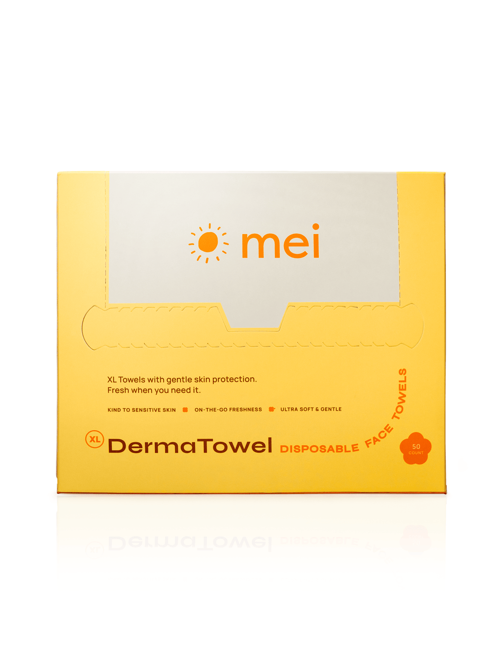 DermaTowel Disposable Face Towels - 50 Count