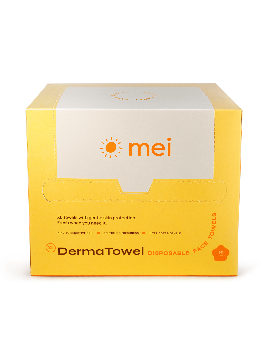 DermaTowel Disposable Face Towels - 50 Count