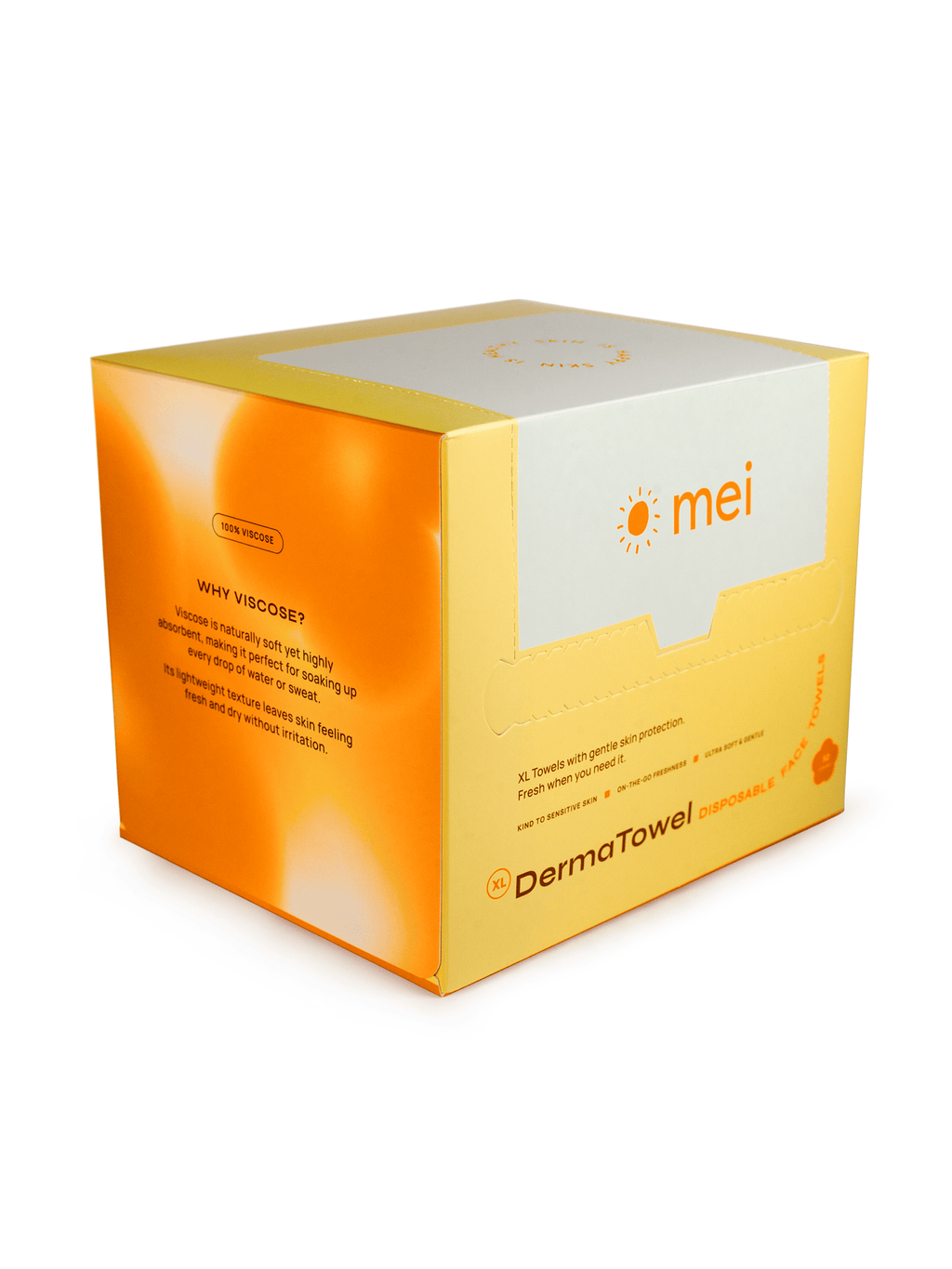 DermaTowel Disposable Face Towels - 50 Count