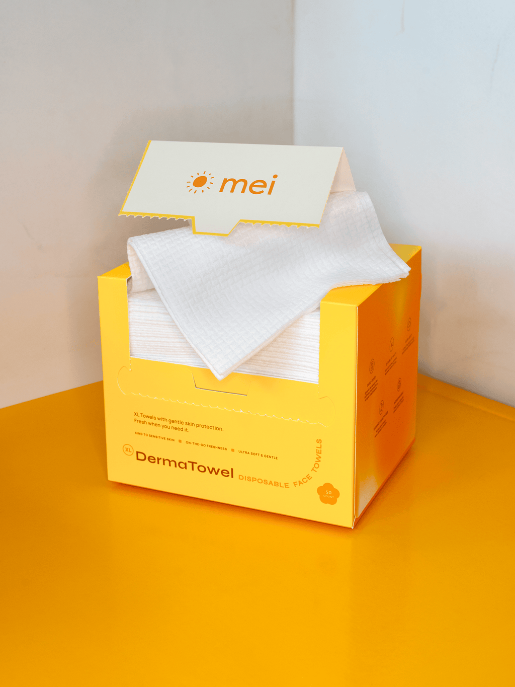 DermaTowel Disposable Face Towels - 50 Count
