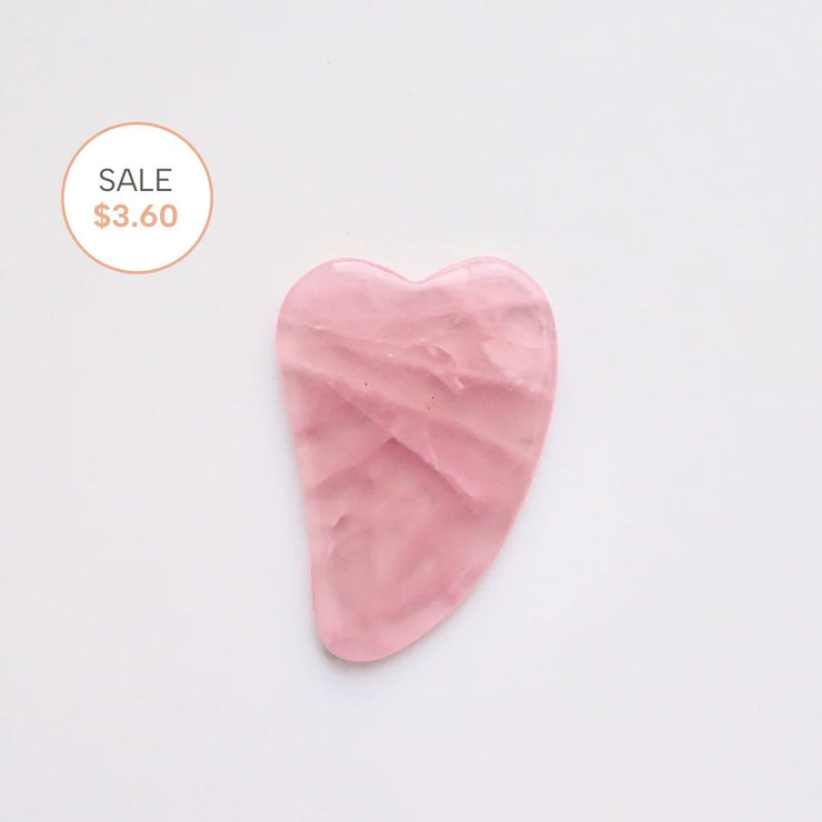 Mini Rose Quartz Gua Sha Facial Massage Beauty Tool