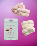 Spa Towel Wristbands for Drip-Free Face Washing - 2 Pairs