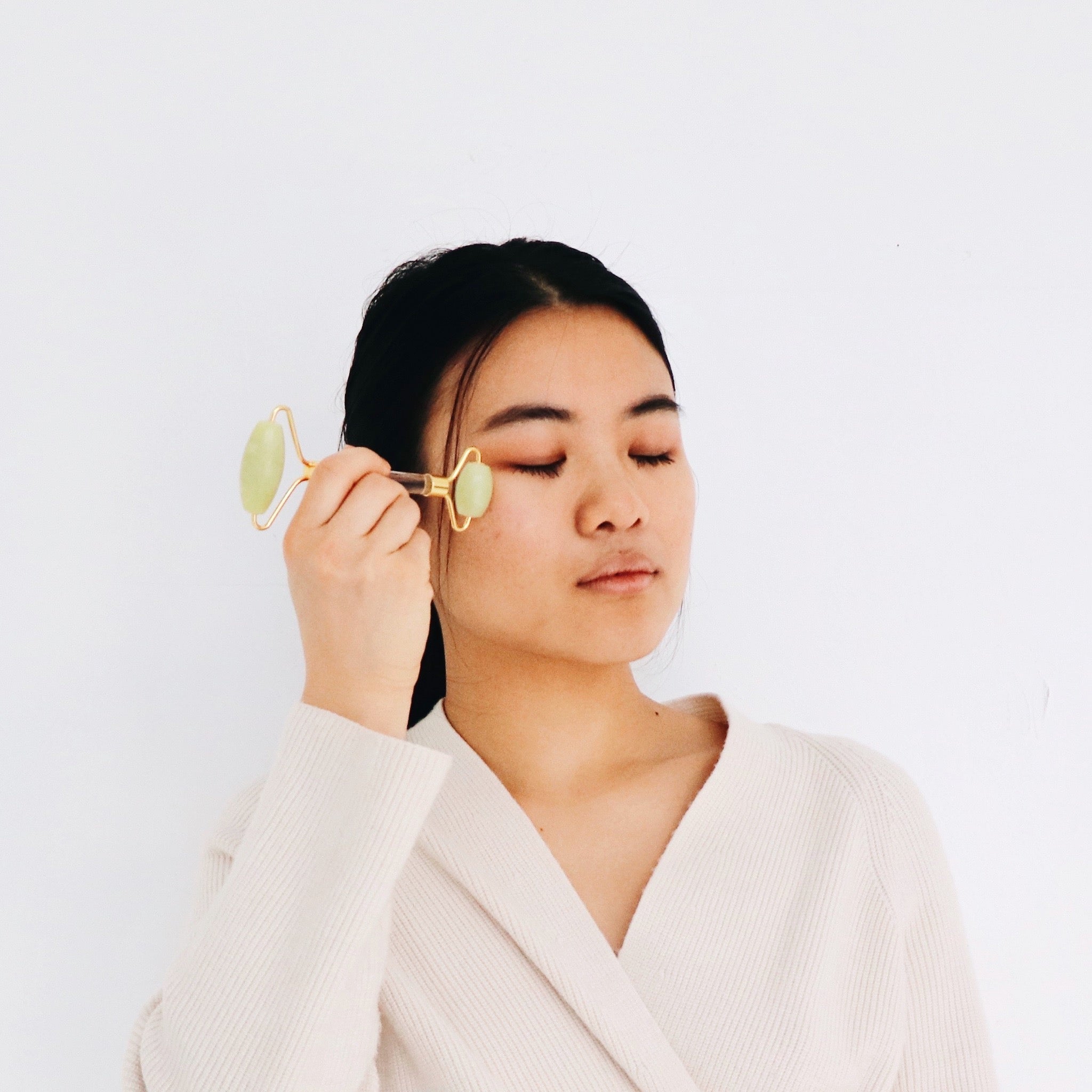 Jade Facial Roller Beauty Tool