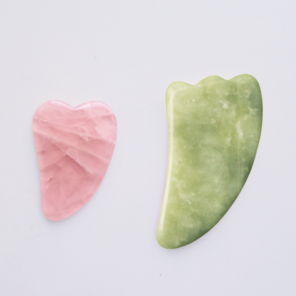 Mini Rose Quartz Gua Sha Facial Massage Beauty Tool