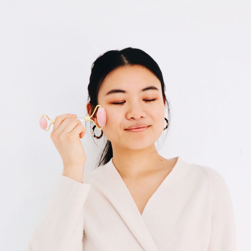 Rose Quartz Facial Roller